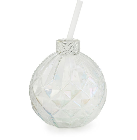 Glass Ornament Tumblers S/2