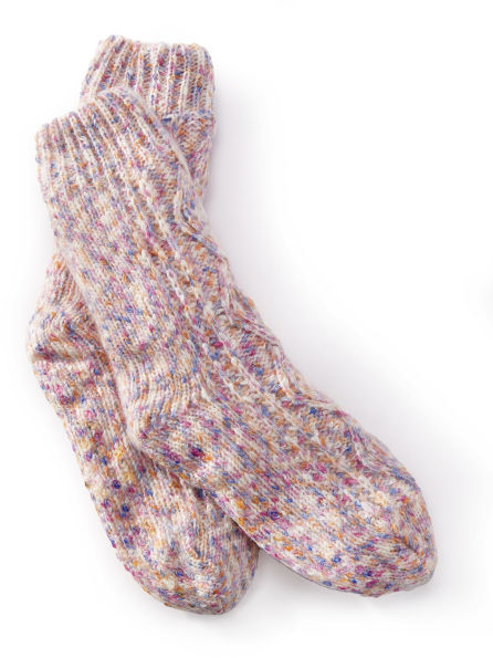 Cable Knit Reading Sock