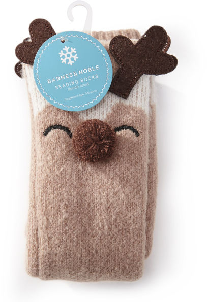Kids Reindeer Reading Sock