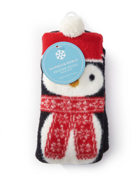 Kids Penguin Reading Socks