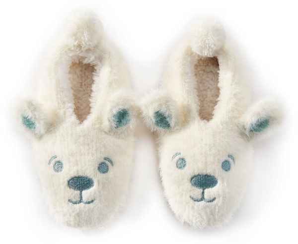 Kids Polar Bear Slippers