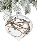 Alternative view 1 of Glass Christmas Tree Ornament Clear Glass Onion