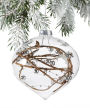 Glass Christmas Tree Ornament Clear Glass Onion