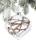 Alternative view 3 of Glass Christmas Tree Ornament Clear Glass Onion