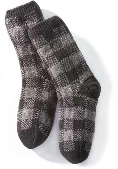 Men's Plaid Reading Socks