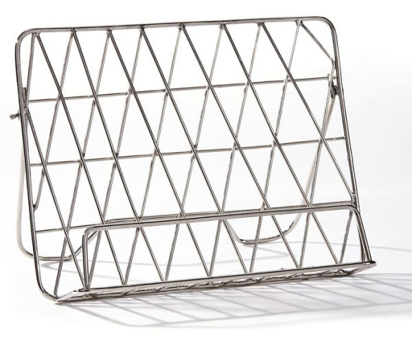 Silver Iron Book Stand