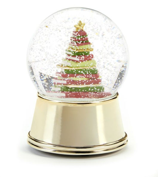 Golden Christmas Tree Snow Globe