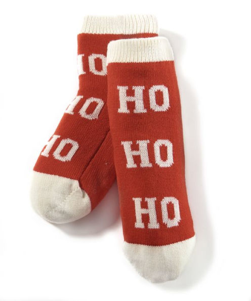 Crème Ho Ho Ho Ankle Reading Sock