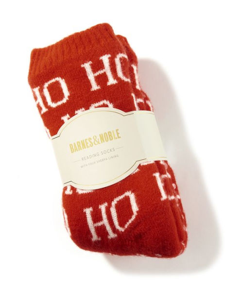 Red Ho Ho Ho Reading Sock