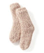 Pink & Beige Sequin Reading Sock