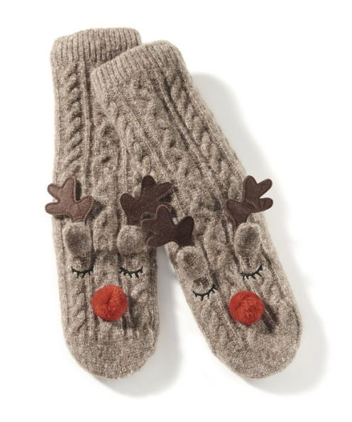 Reindeer Reading Sock