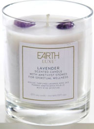 Scented Candle with Wellness Crystals: Amethyst/Lavender