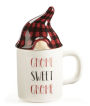 Sentiment Mug w/Gnome Lid, Gnome Sweet Gnome GIFTBOX