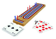 Title: Foldable Cribbage Board with Playing Cards