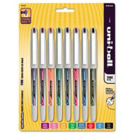 Sanford Ink 1734916 Vision Needle Stick Roller Ball Pen SR Brl 8 Asstd Ink Clrs Fn 8/pk