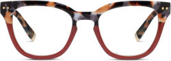 Alternative view 1 of Reading Glasses - Faye - Gray Botanico/Deep Red +2.50