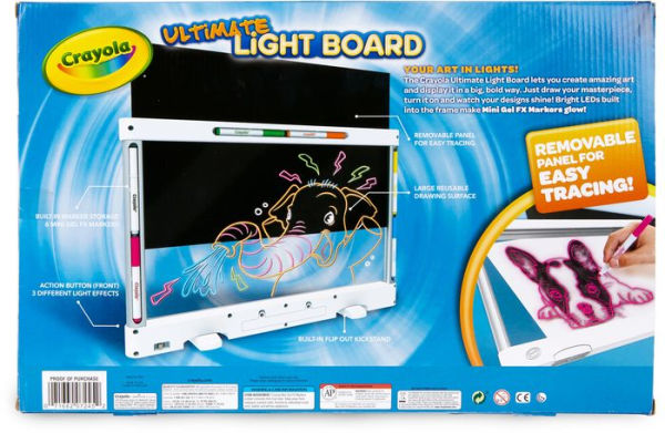 Crayola Magic Scene Creator Drawing Kit Light Board for Kids.