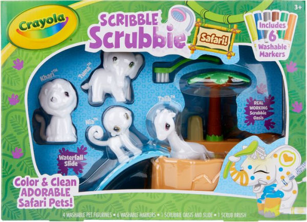 Crayola Scribble Scrubbie Safari Animal Play Set