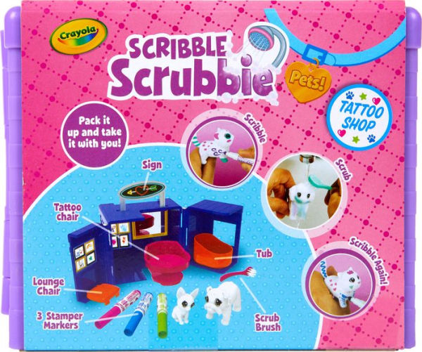 Scribble Scrubbie Pets, Tattoo Shop by Crayola