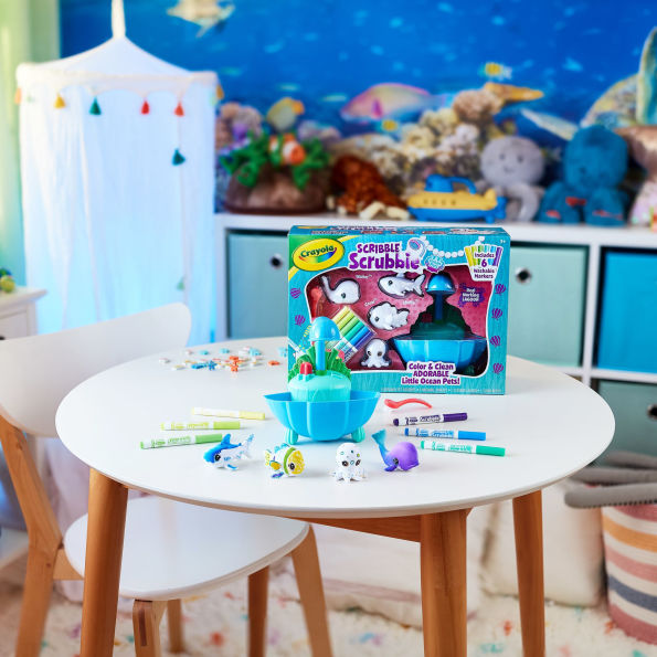 Crayola Scribble Scrubbie Pets Blue Lagoon Playset, Ocean Animals, Gift, Ages 3, 4, 5, 6