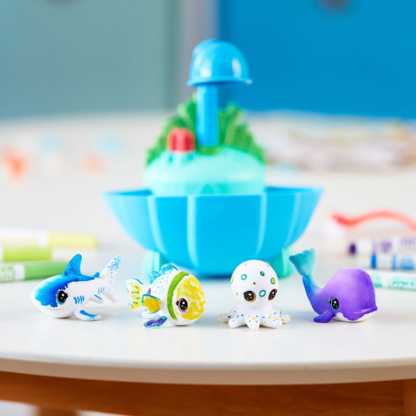 Crayola Scribble Scrubbie Pets Blue Lagoon Playset, Ocean Animals, Gift, Ages 3, 4, 5, 6