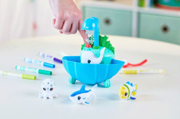 Crayola Scribble Scrubbie Pets Blue Lagoon Playset, Ocean Animals, Gift, Ages 3, 4, 5, 6