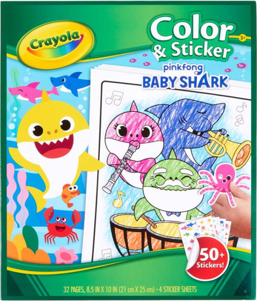 Baby Shark Color and Sticker Book