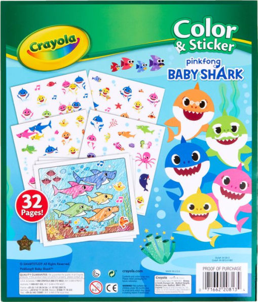 Baby Shark Color and Sticker Book