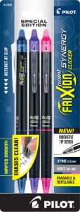 Title: Frixion Ball Synergy Clicker NAV/PPL/PNK 3ct