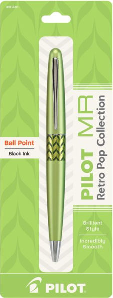 MR Retro Pop Collection Ball Point Medium Point Green, Marble - Black Ink