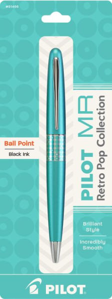 MR Retro Pop Collection Ball Point Medium Point Turquoise, Dot - Black Ink