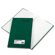 Title: National Brand 56111 Emerald Series Account Book- Green Cover- 150 Pages- 12 1/4 x 7 1/4