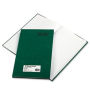 National Brand 56111 Emerald Series Account Book- Green Cover- 150 Pages- 12 1/4 x 7 1/4