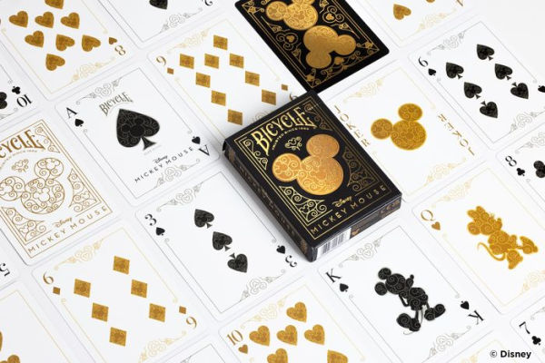 BICYCLE DISNEY BLACK & GOLD MICKEY PLAYING CARDS