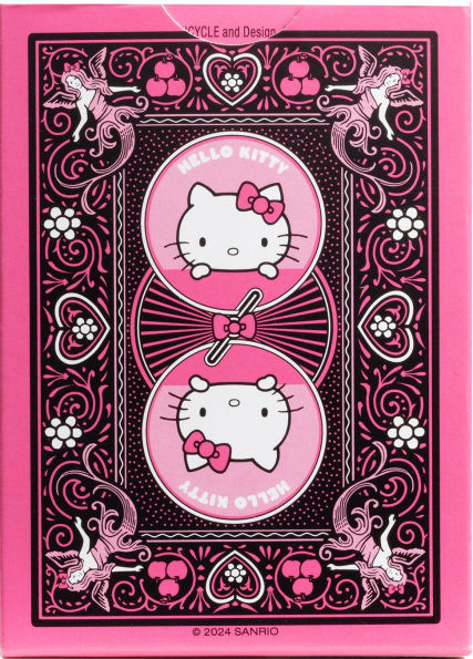 Bicycle Hello Kitty Black and Pink Playing Cards