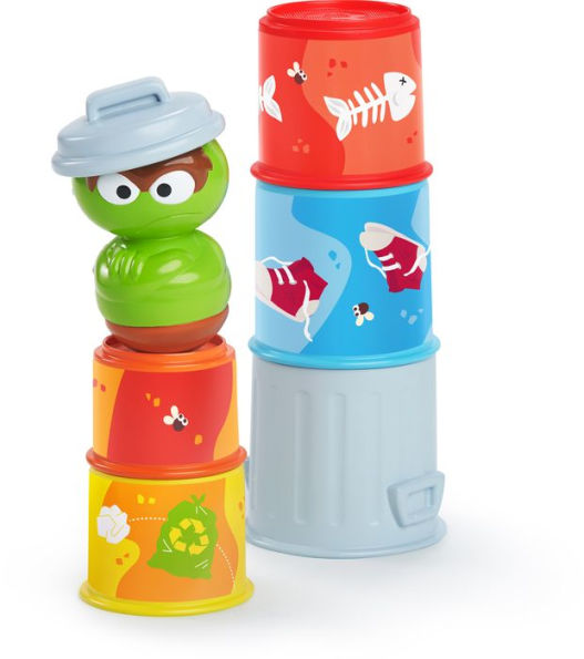 Sesame Street Oscar the Grouch's Stacking Cans