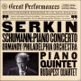 Schumann: Piano Concerto; Piano Quintet