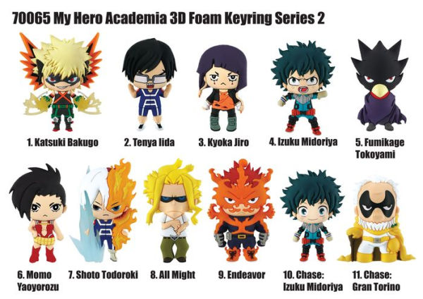 My Hero Academia 3D Foam Keyring Series 1