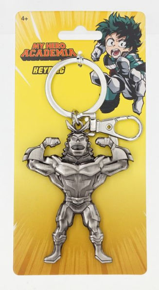 MY HERO ALL MIGHT FIGURE PEWTER KEYRING