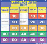 Alternative view 2 of Scholastic Class Quiz Pocket Chart Add On Cards Language Arts Game Show for Grades 2 to 4 - 86 Cards