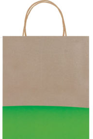 Title: Lime Dipped Kraft Tote
