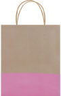 Cassis Dipped Kraft Tote