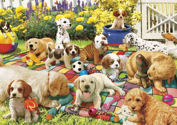 300 Piece Jigsaw Puzzle: Adorable Animals: Puppy Playground