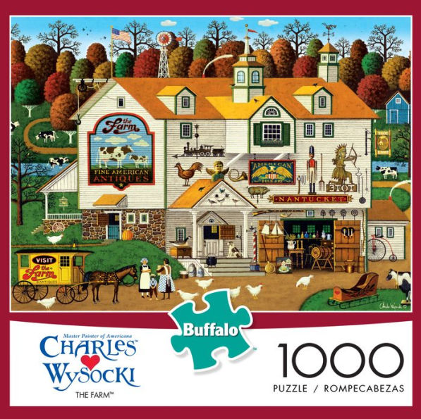 Buffalo Games Painter Charles Wysocki Peach of a Day Jigsaw Puzzle 1000 Pcs for sale online 