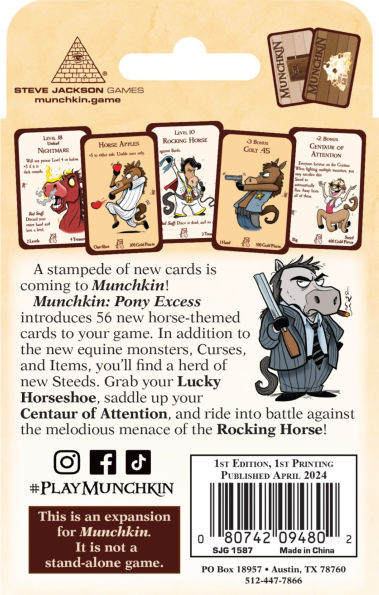 Munchkin Pony Excess by Steve Jackson