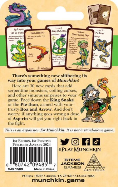 Munchkin Snakes by Steve Jackson