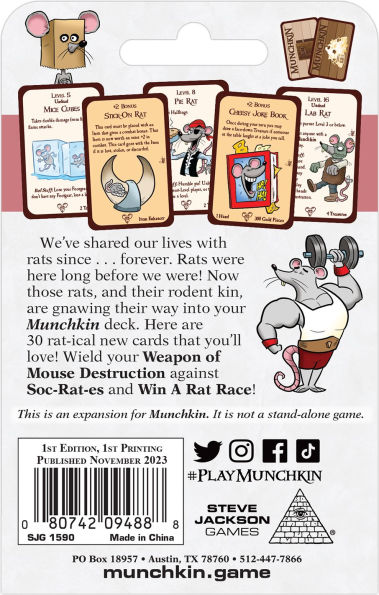 Munchkin Rats by Steve Jackson