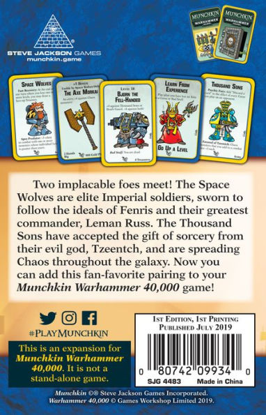 Munchkin Warhammer 40000 Savagery and Sorcery