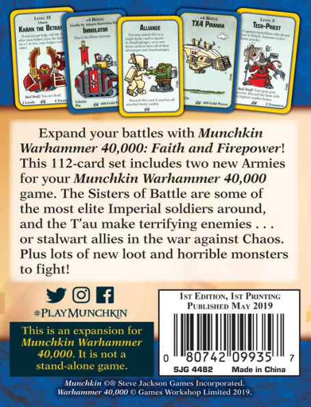 Munchkin Warhammer 40000 Faith and Firepower