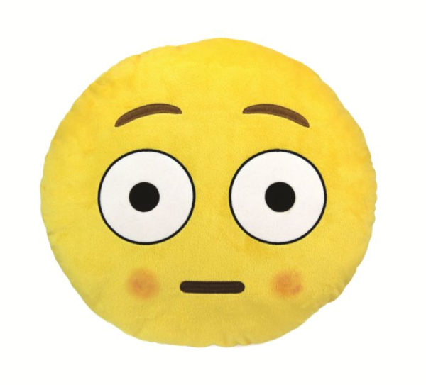 Emoji Large Pillow -Blushed Face